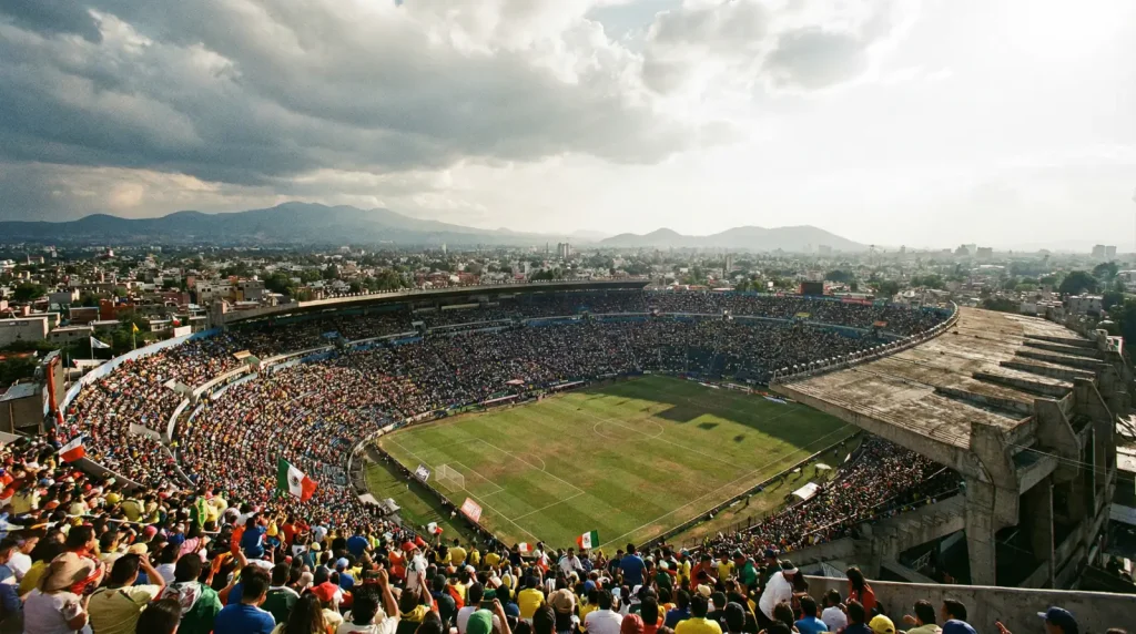 Estadio Azteca Mehikopilsētā — PK 2026 atklāšanas spēles norises vieta un trīskārtēja Pasaules kausa arēna